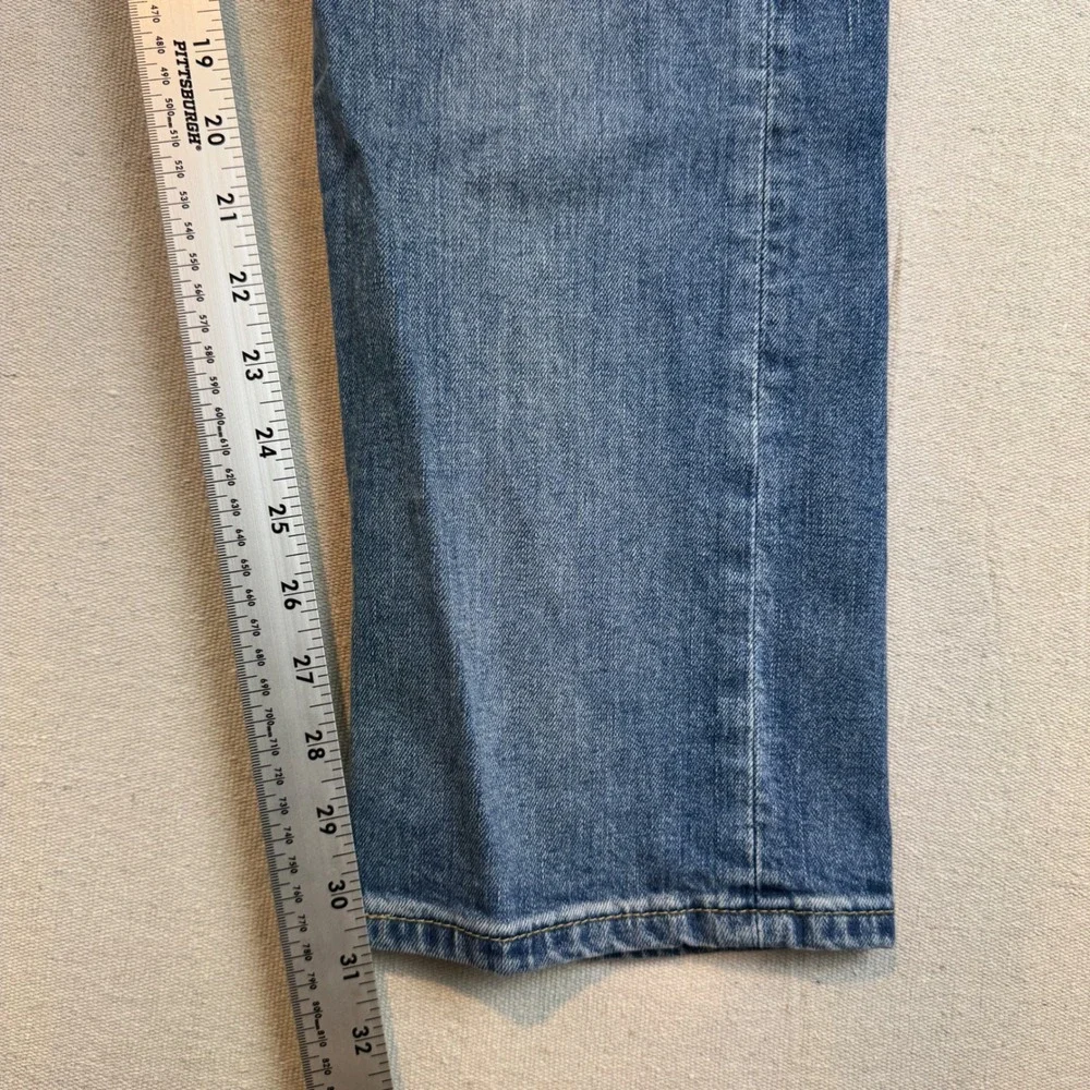 Levis 513 Slim Straight Jeans Mens 34x32 Medium Wash Denim Blue Pants